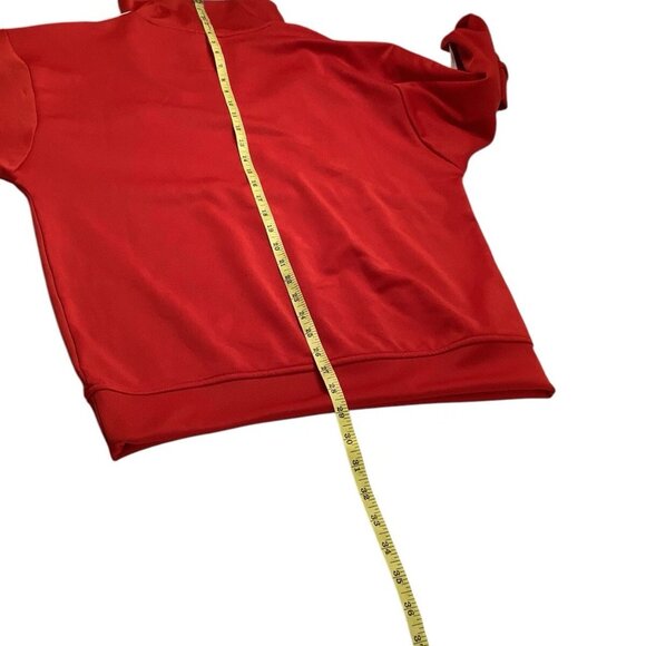 NWT adidas Men's Adicolor Funnel Neck Track Top Better Scarlet Jacket Size S - Picture 5 of 6